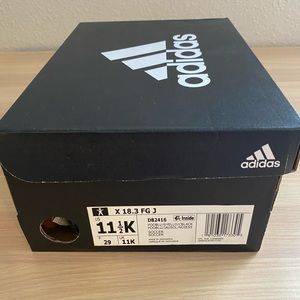 Youth Adidas X 18.3 FG J size 11.5K